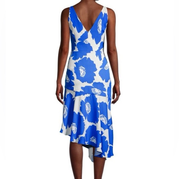 Milly • Dashielle Pop Floral Asymmetrical Dress - Picture 3 of 16